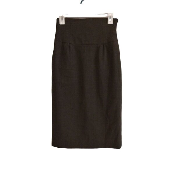 Laundry by Shelli Segal high waist dark Olive Green pencil skirt - Picture 1 of 10